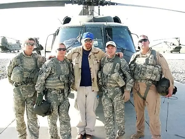 Matthew Gabriel Wagstaff (center), Chief Warrant Officer 3. Taken during Mathew’s second tour in Afghanistan. 