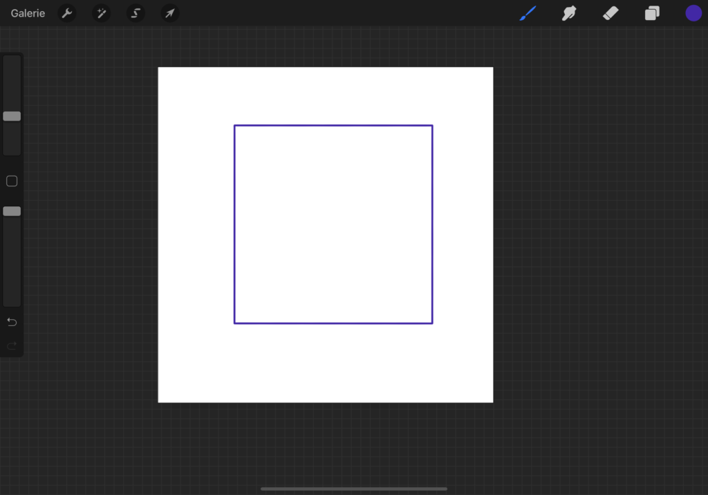 How to make a square in Procreate