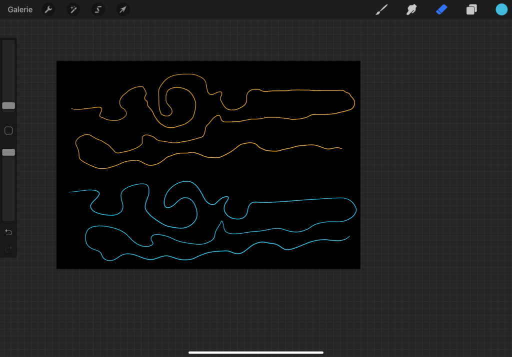 How to make lines less pixelated with the Streamline tool in Procreate