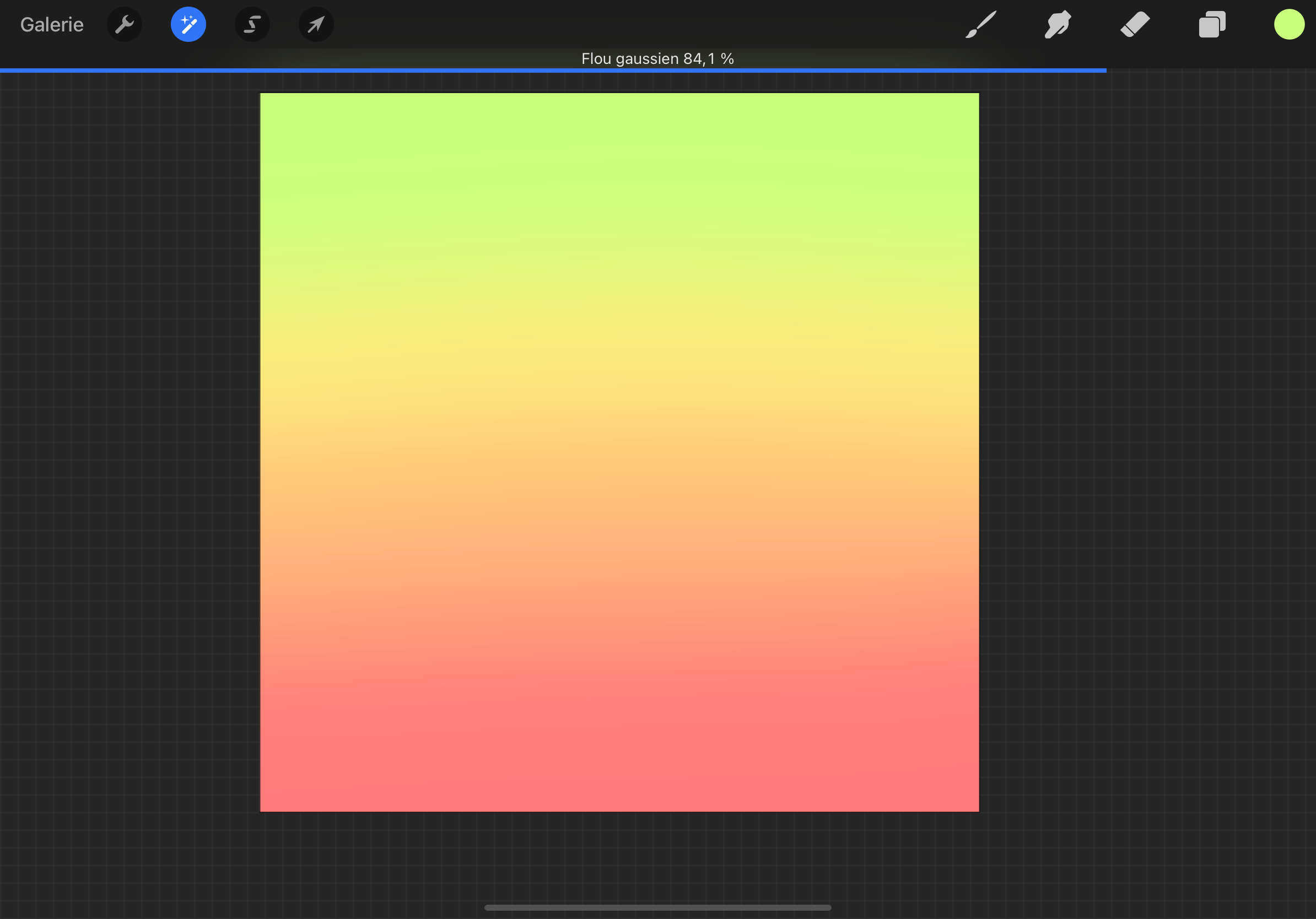 How to make a color gradient in Procreate?