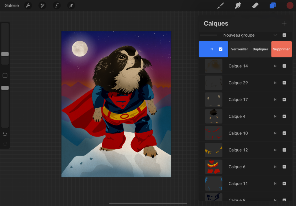 How to duplicate a layer in Procreate