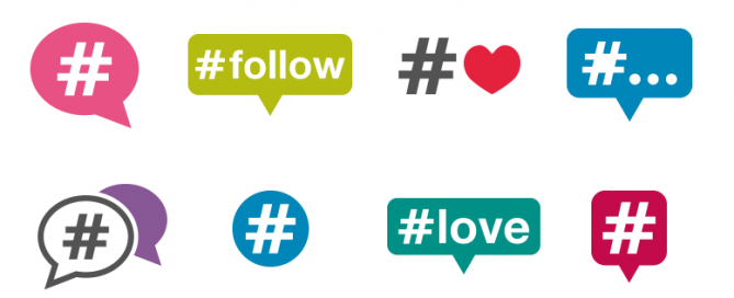 Hashtags: how should I use them in each social network?