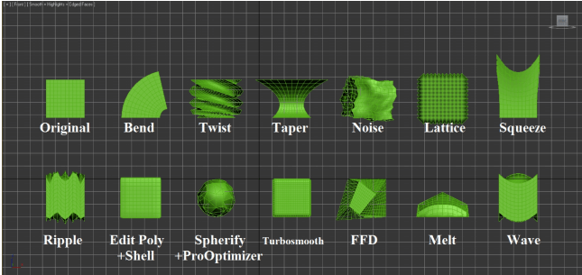 Modifiers in 3D Studio Max